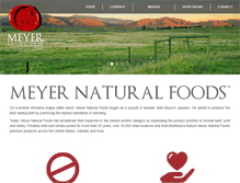 Tablet Screenshot of meyernaturalfoods.com